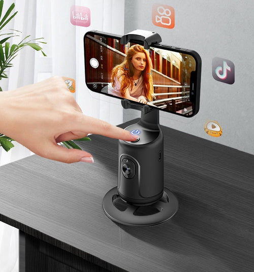 360 Auto Face Tracking Gimbal Phone Holder - AI Smart Gimbal Phone